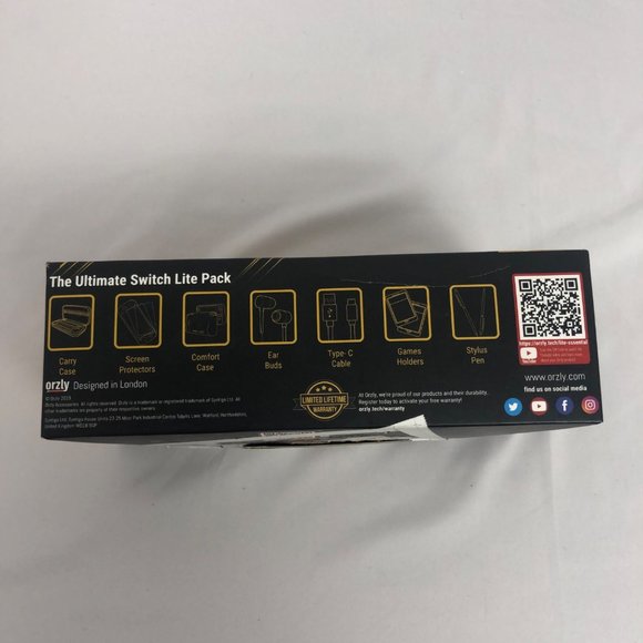 Orzly Nintendo Switch Lite Essential Pack For Switch Lite Black New Open Box - Picture 6 of 11